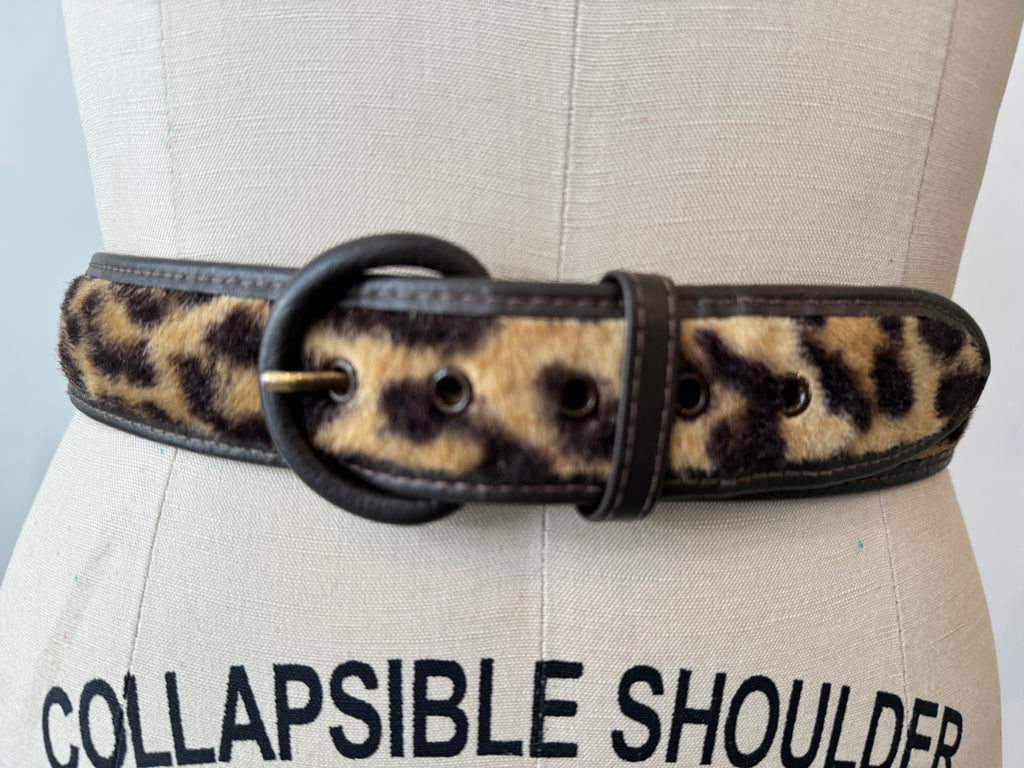 Vintage animal print belt