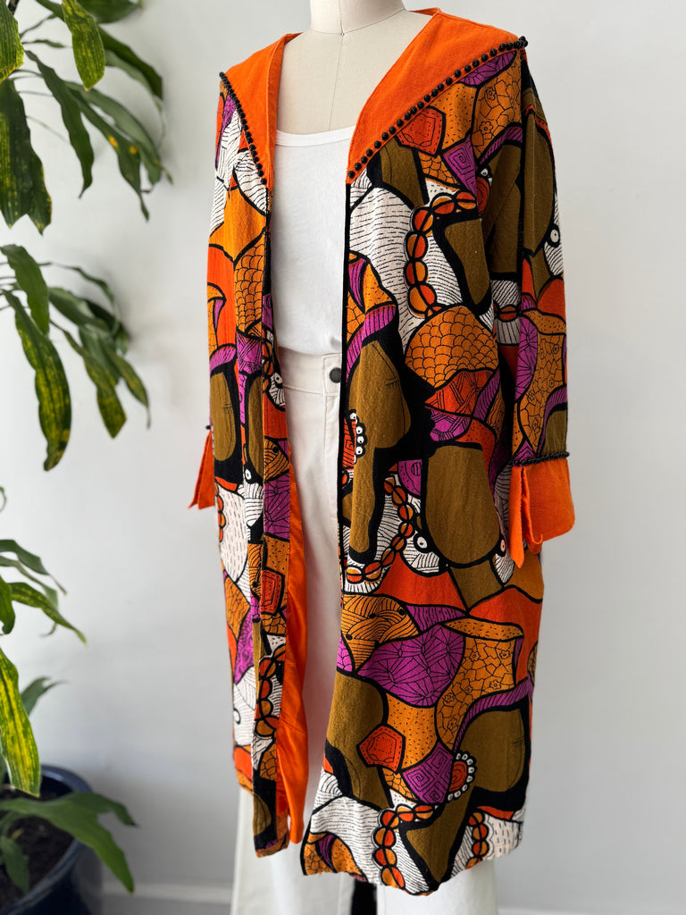 Vintage vibrant outerwear