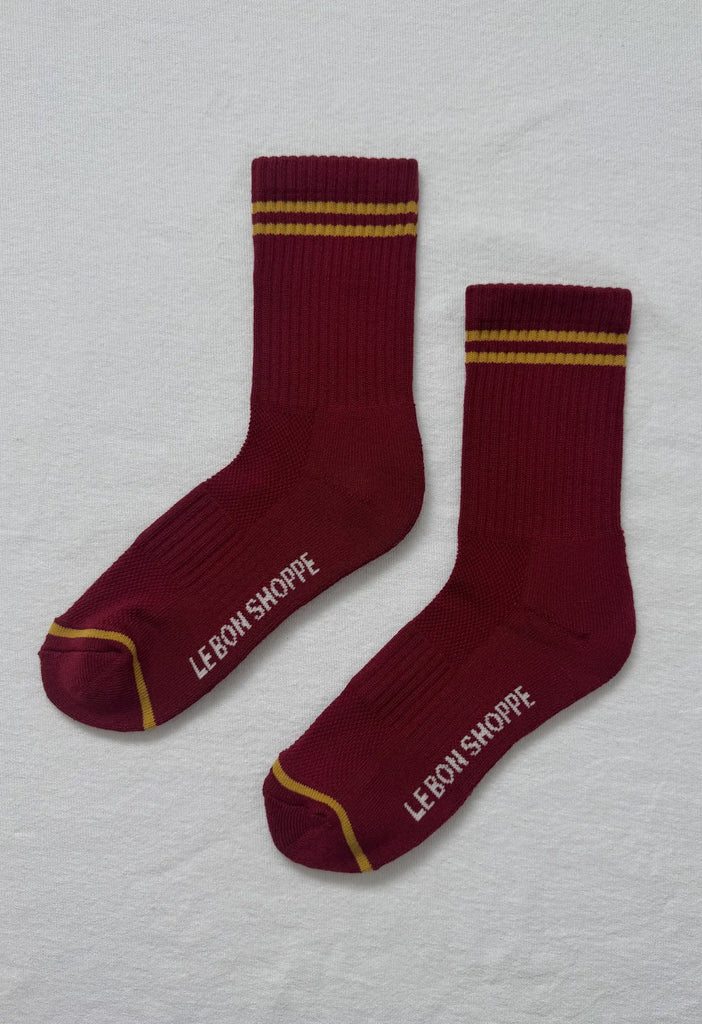 Le bon shoppe boyfriend sock cardinal