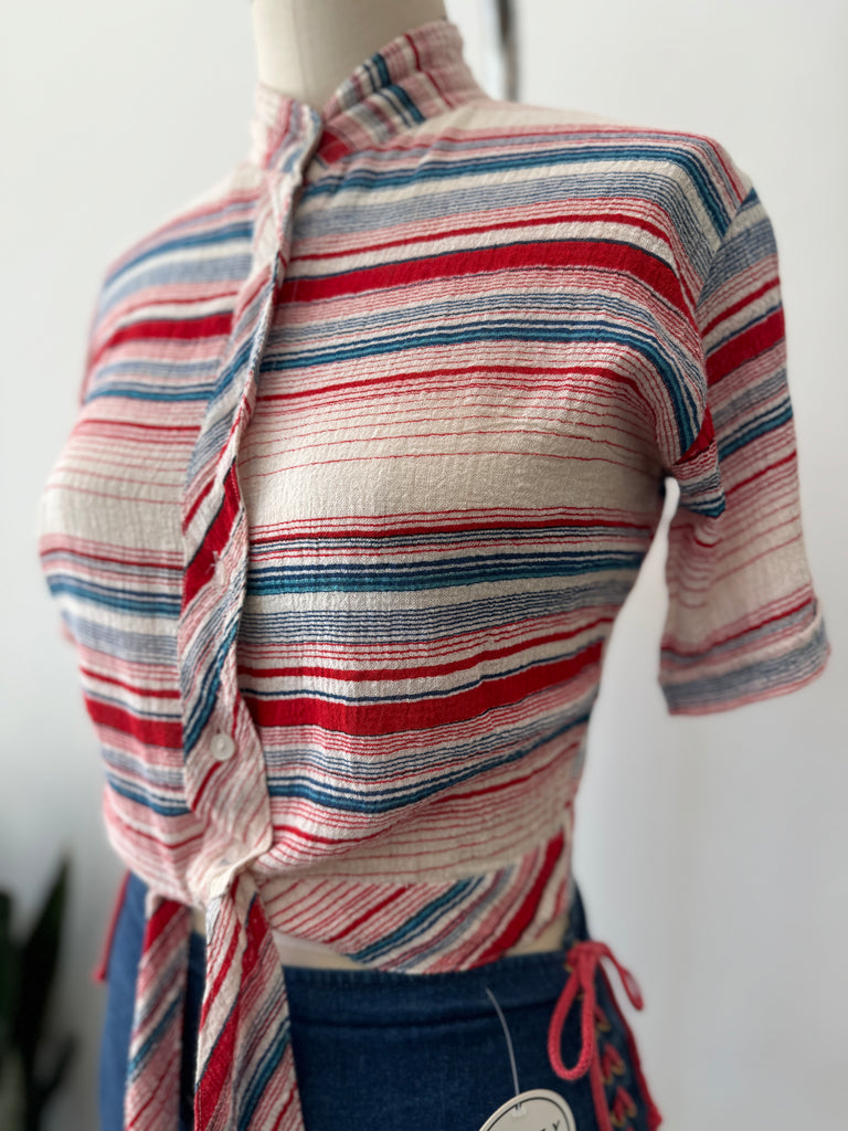 Vintage woven cotton top