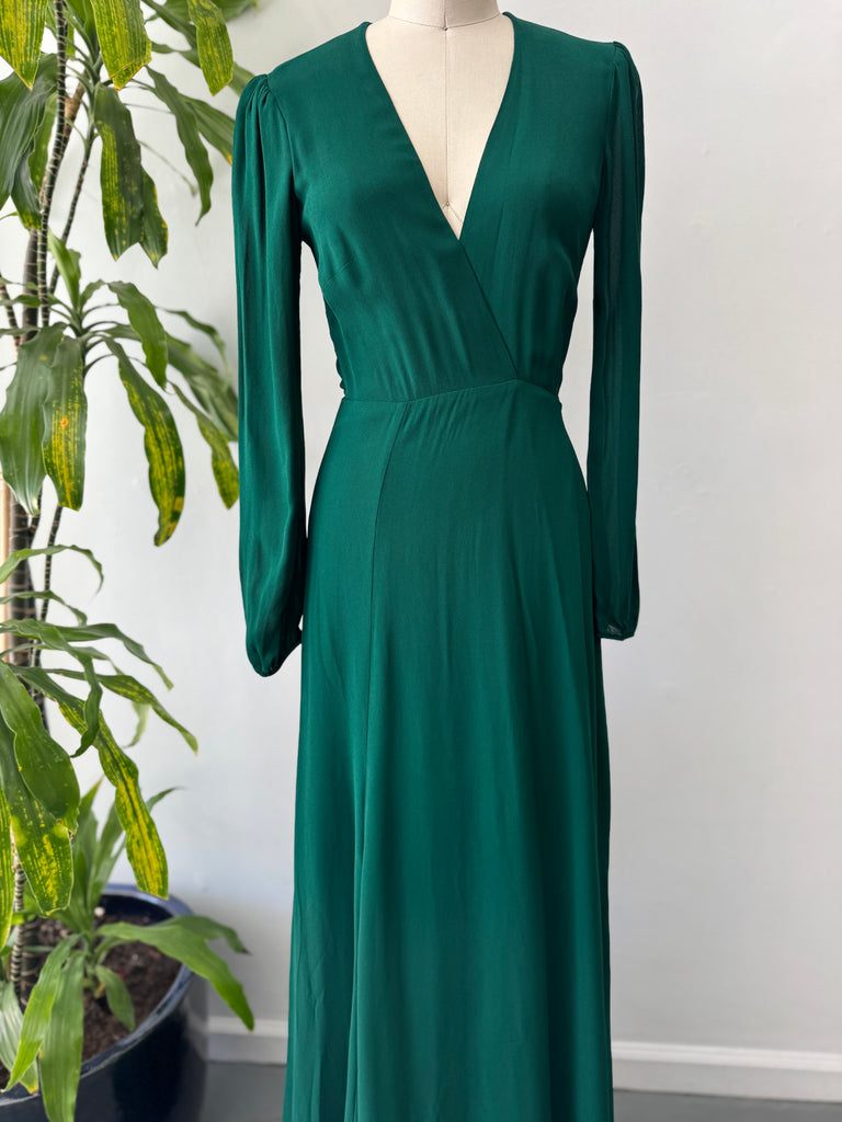 Jewel Toned reformation wrap dress