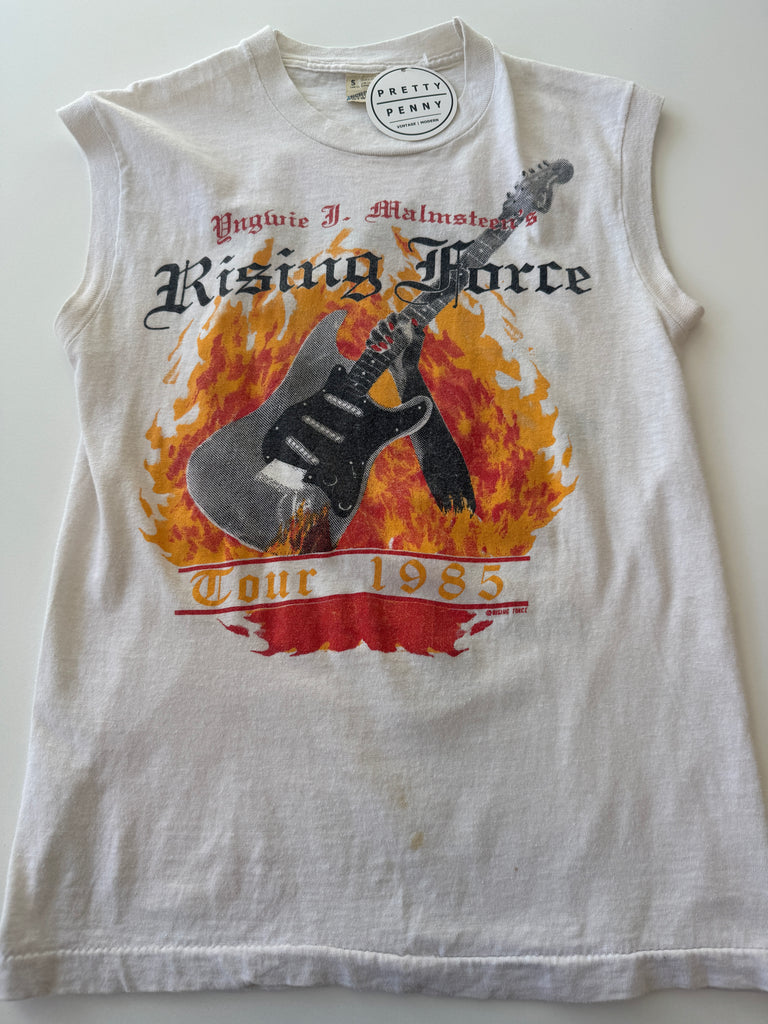 Yngwie J. Malmsteen’s tour 1985 rising force muscle T shirt