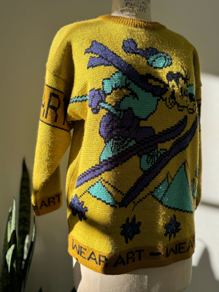 Vintage knit goofy sweater