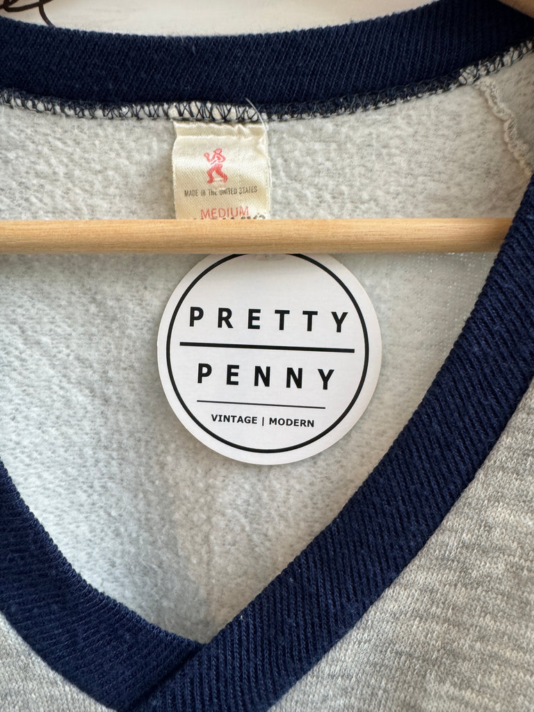 Faux on vintage raglan sweatshirt