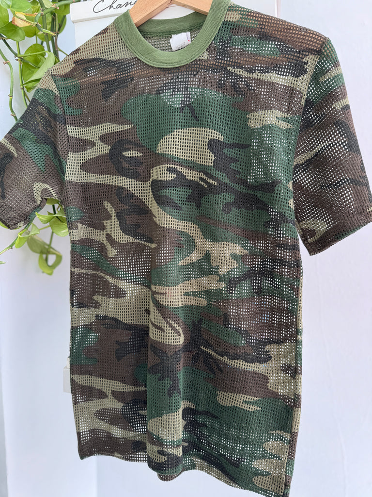 Mesh camo vintage shirt