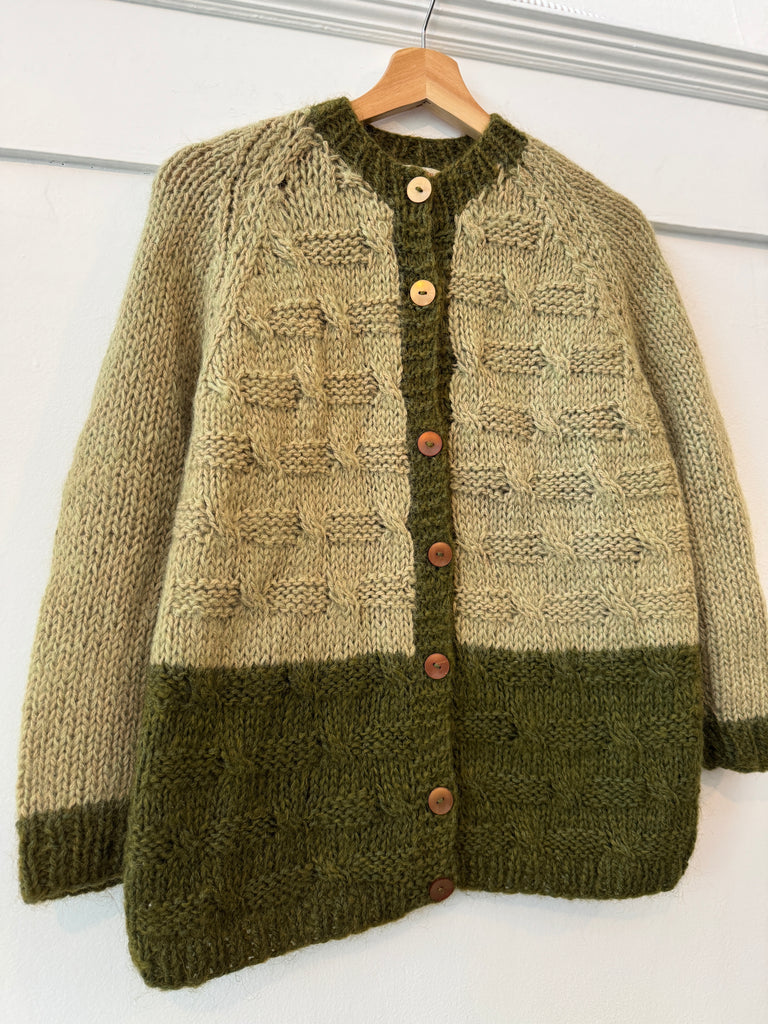 Vintage hand knit Italian cardigan