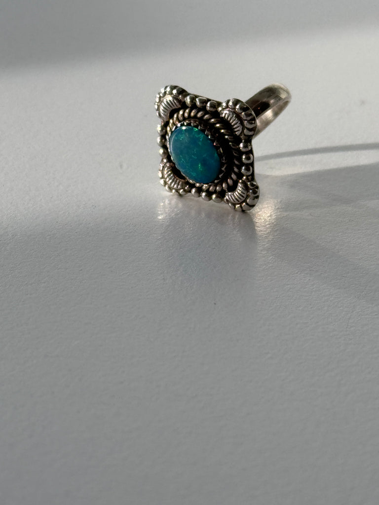 Ethiopian with sterling silver ring size 7.5