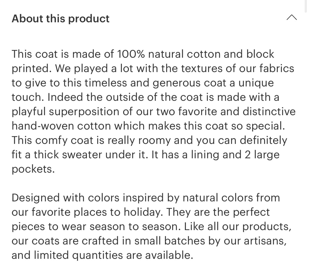 Happy French Gang check indigo coat