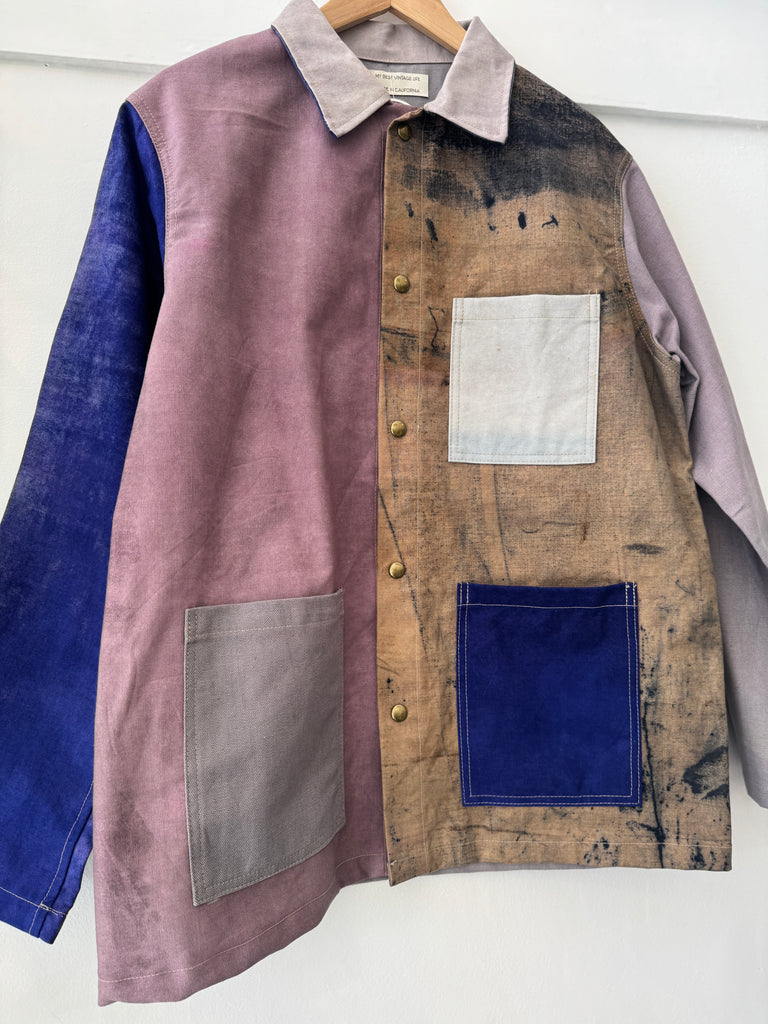 My Best Vintage Life patchwork chore coat