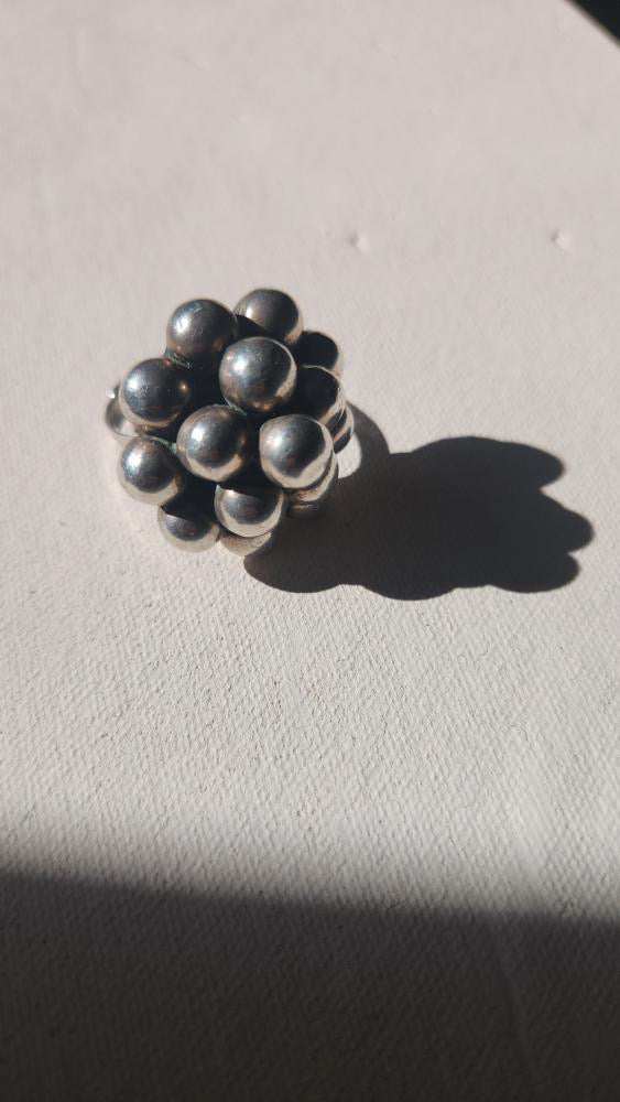 Sterling silver adjustable ring