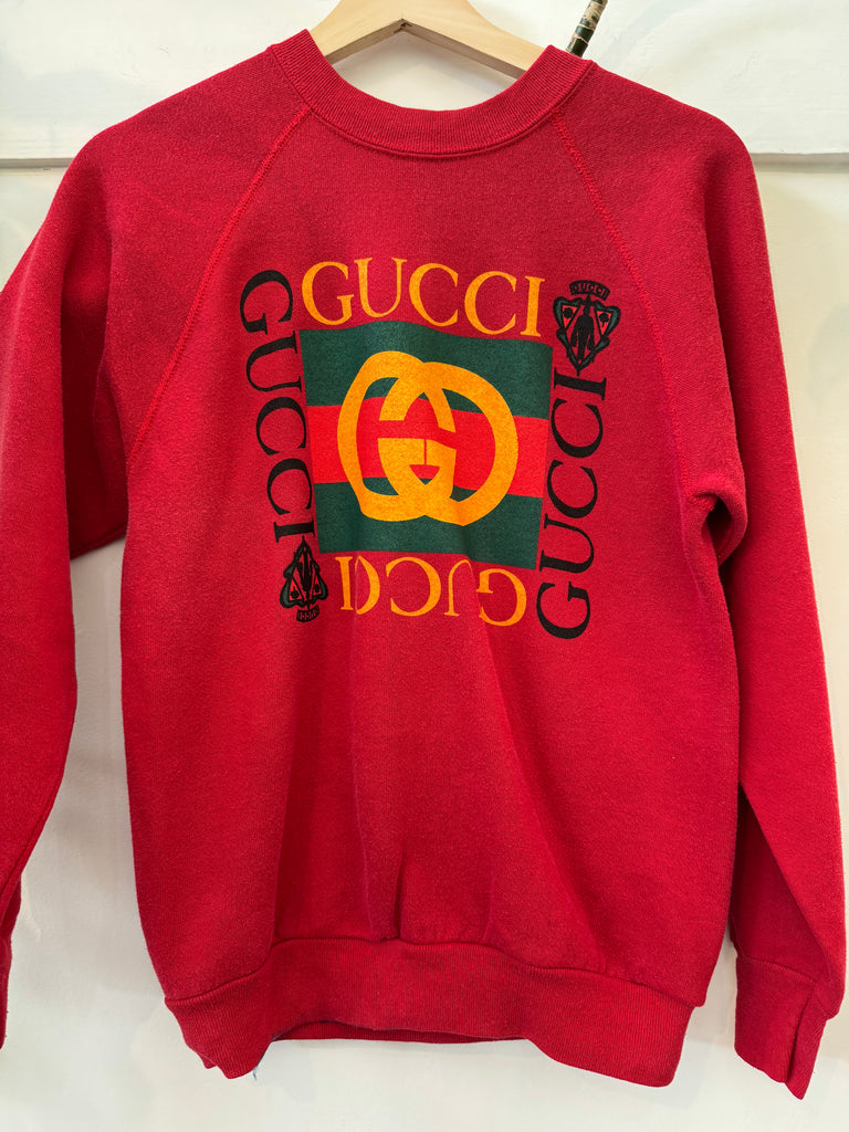 Faux on vintage raglan sweatshirt