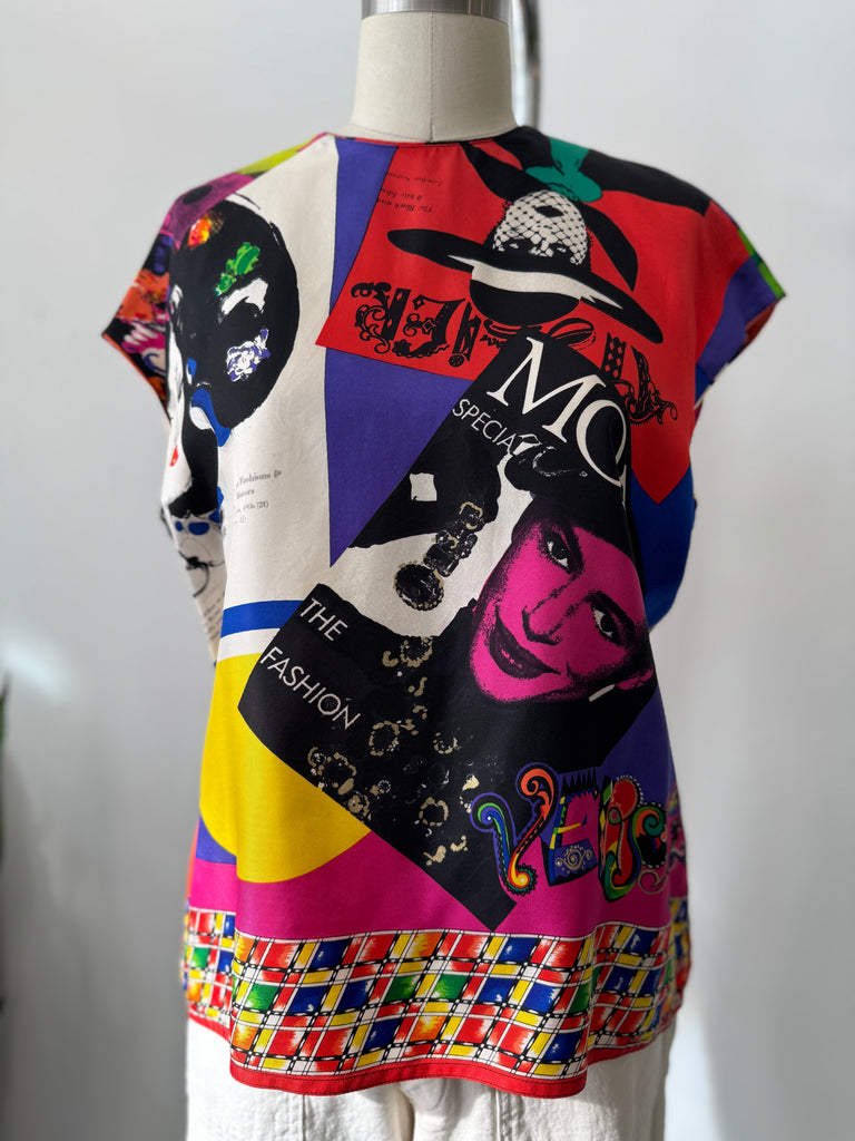 Vintage silk Versace top