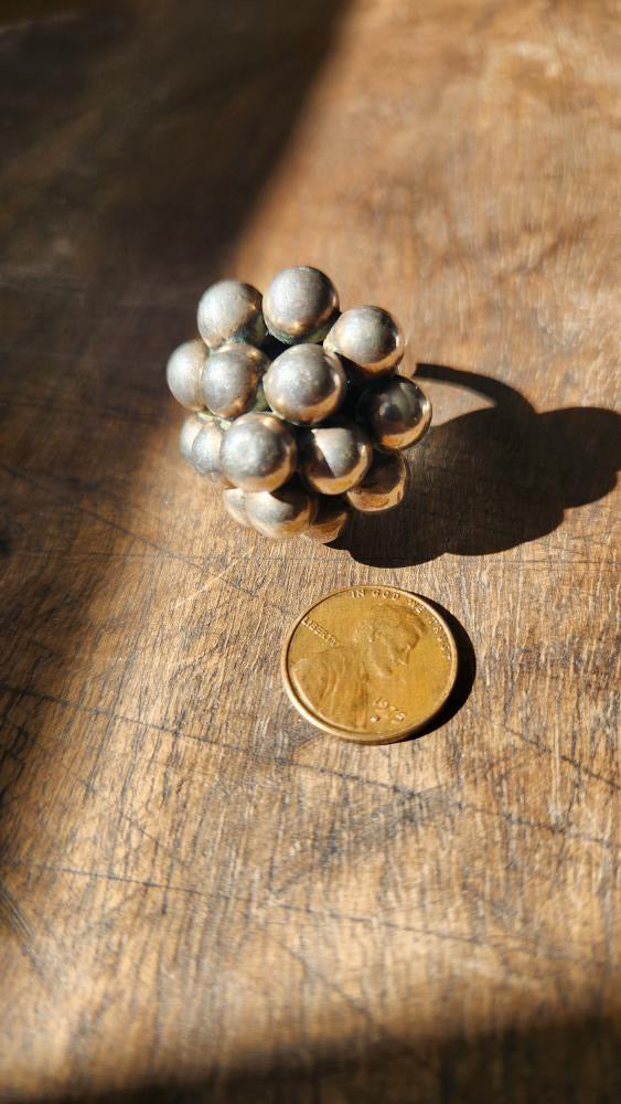 Sterling silver adjustable ring