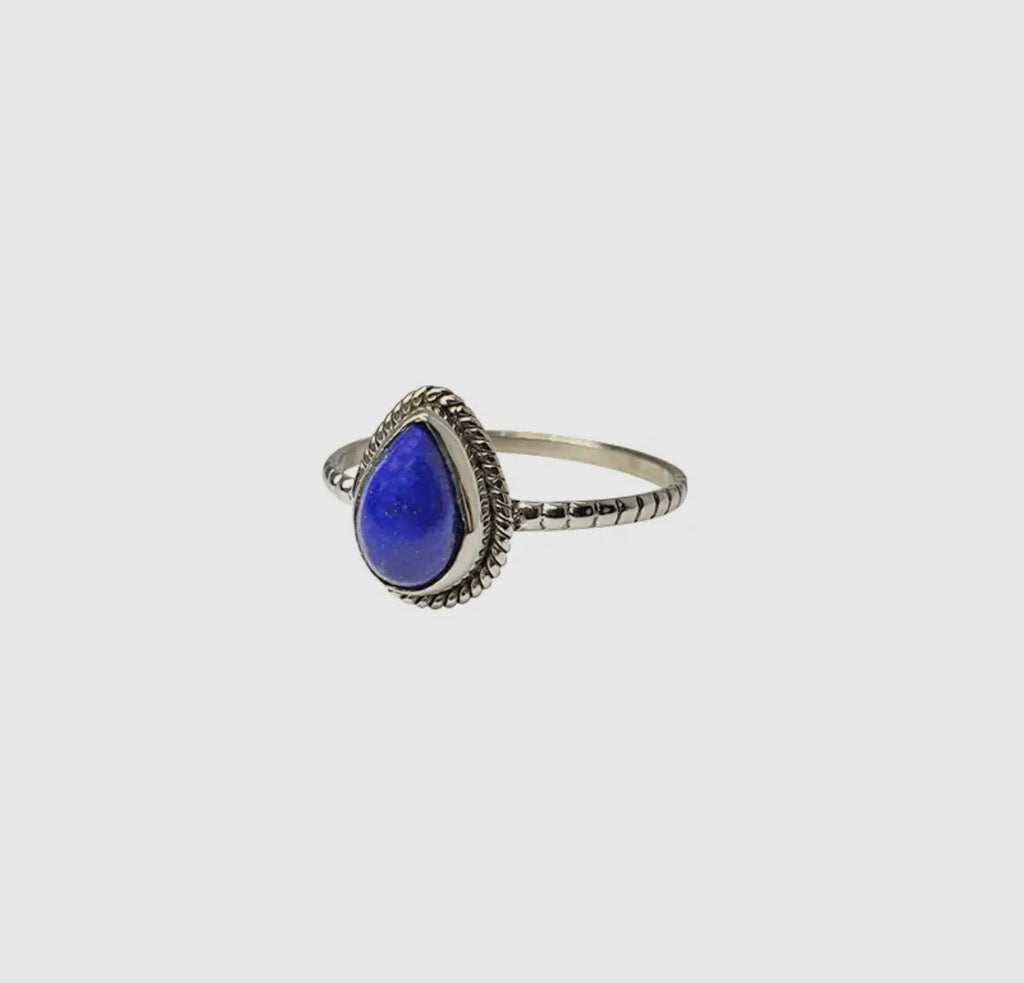 Lapis Sterling silver ring size 8