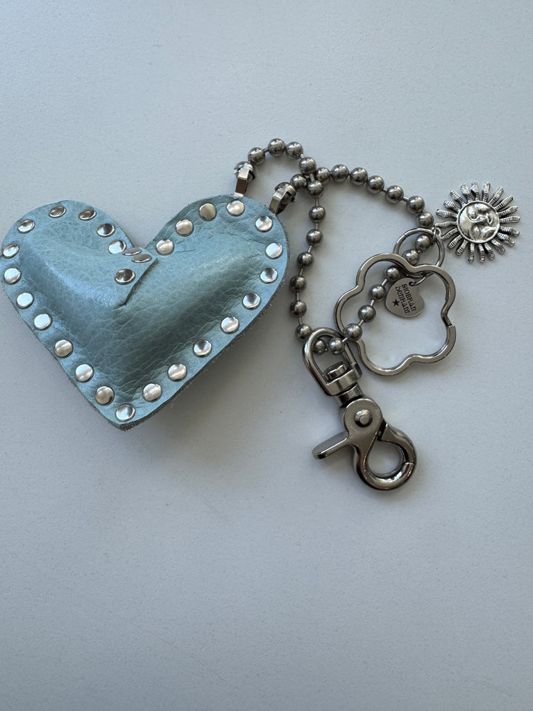 Handmade Siobhan Denham heart charm | blue