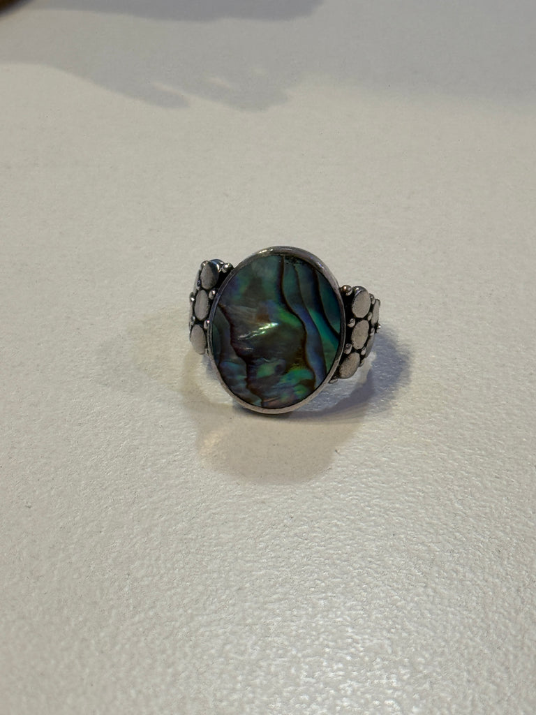 Abalone + Sterling ring