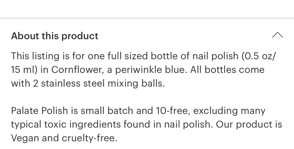 PALATE POLISH | cornflower