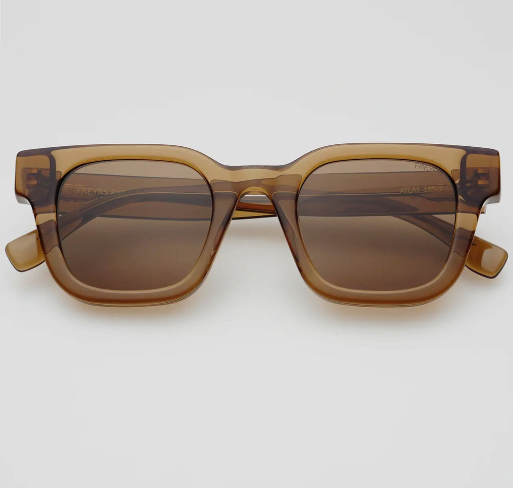 FREYRS| acetate rectangular sunglasses | brown