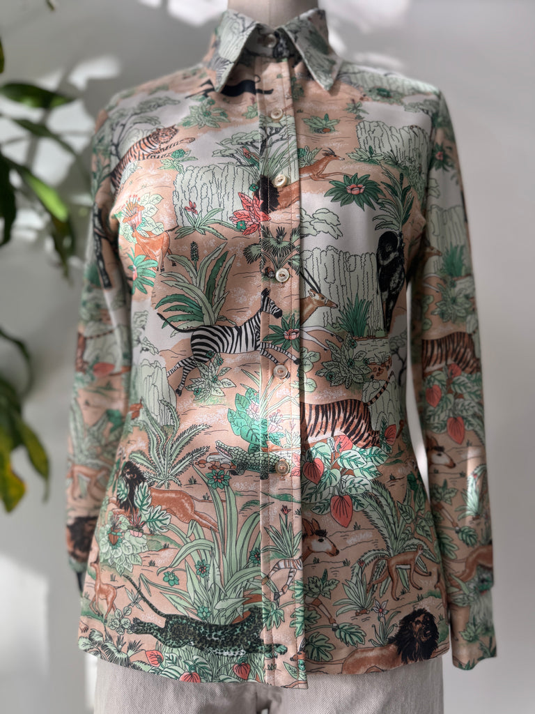 Vintage winter jack button up top