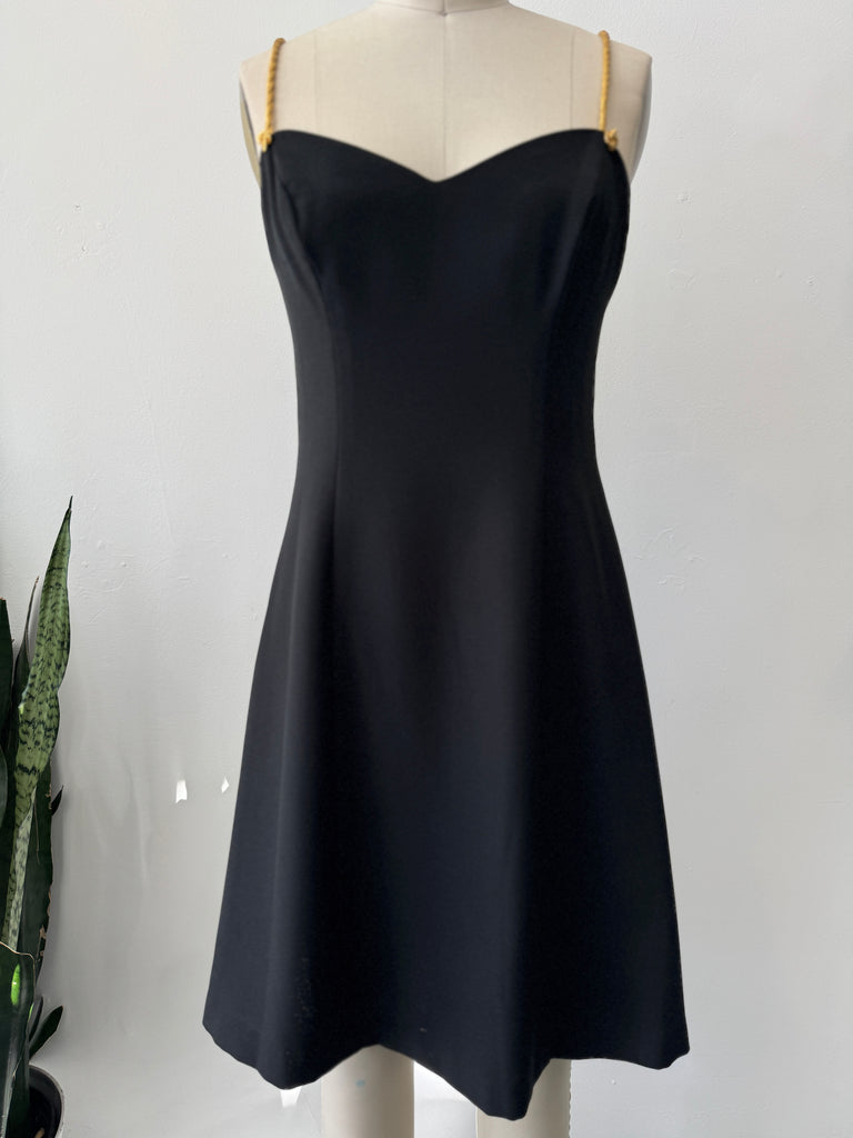 Vintage Dress with gold straps