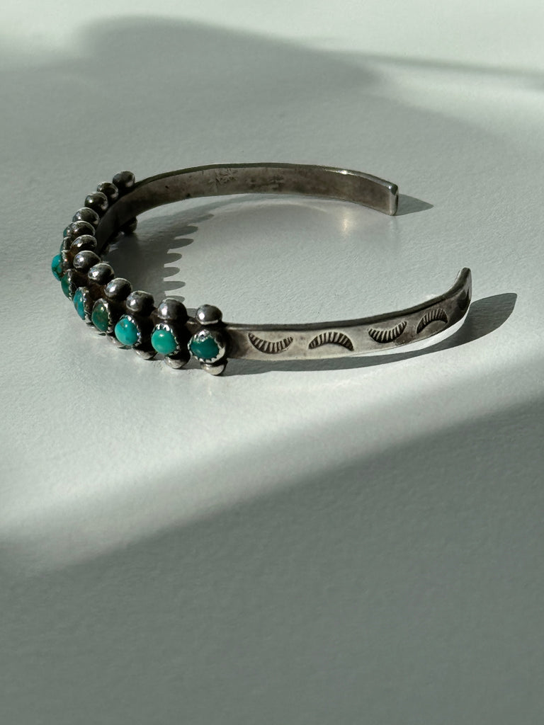 Sterling silver + turquoise bracelet