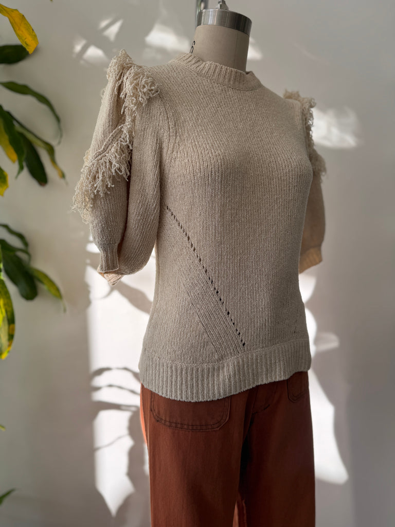 Designer Ulla Johnson silk/cotton knit top