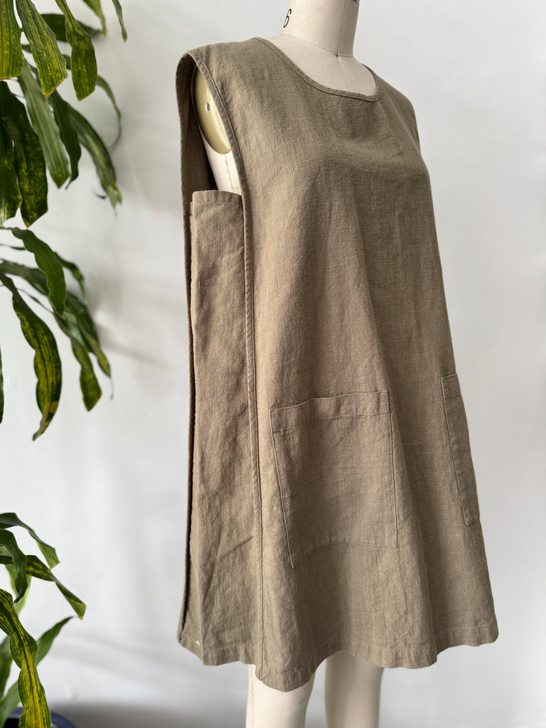 Linen tent silhouette dress