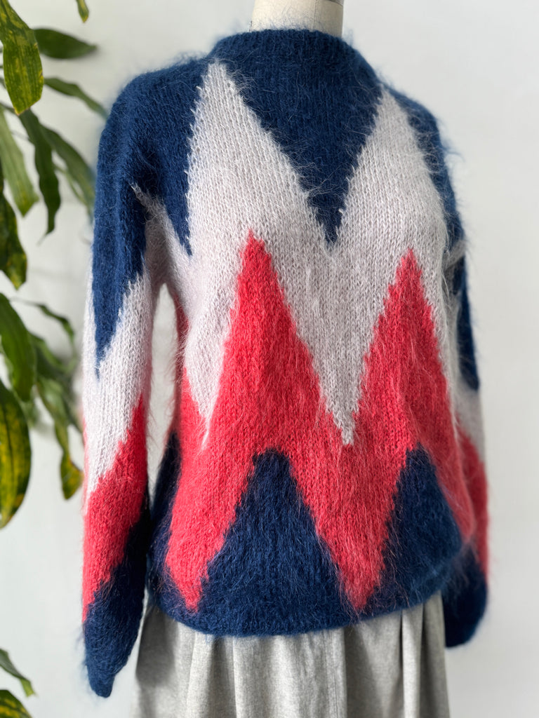 Vintage handmade mohair sweater