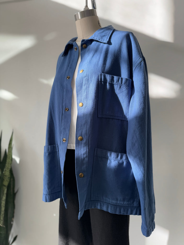 Blue cotton Chore Coat