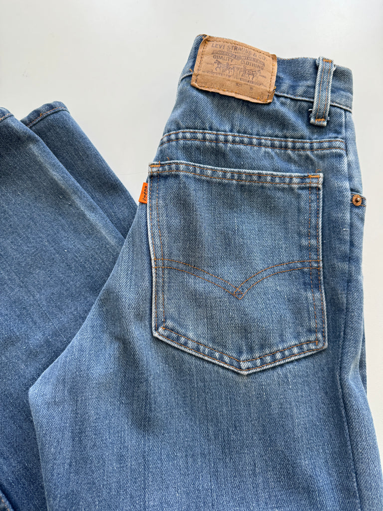 Orange Tab denim Levi’s waist “27/28”