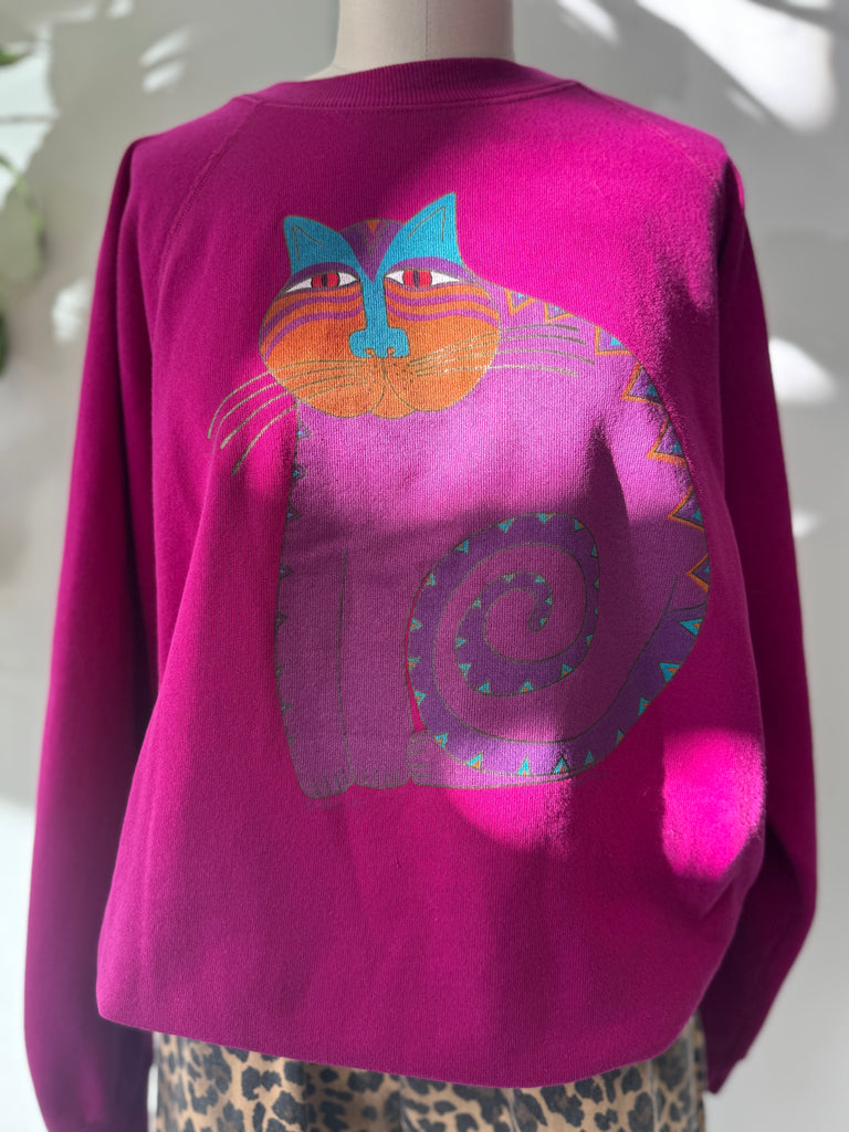 Vintage laurel burch San Francisco raglan sweatshirt