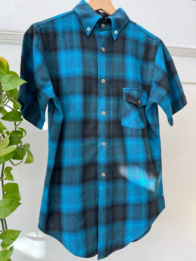 Vintage national wool button up