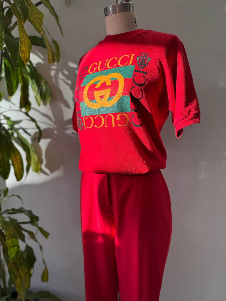 Faux short sleeved raglan sweatshirt