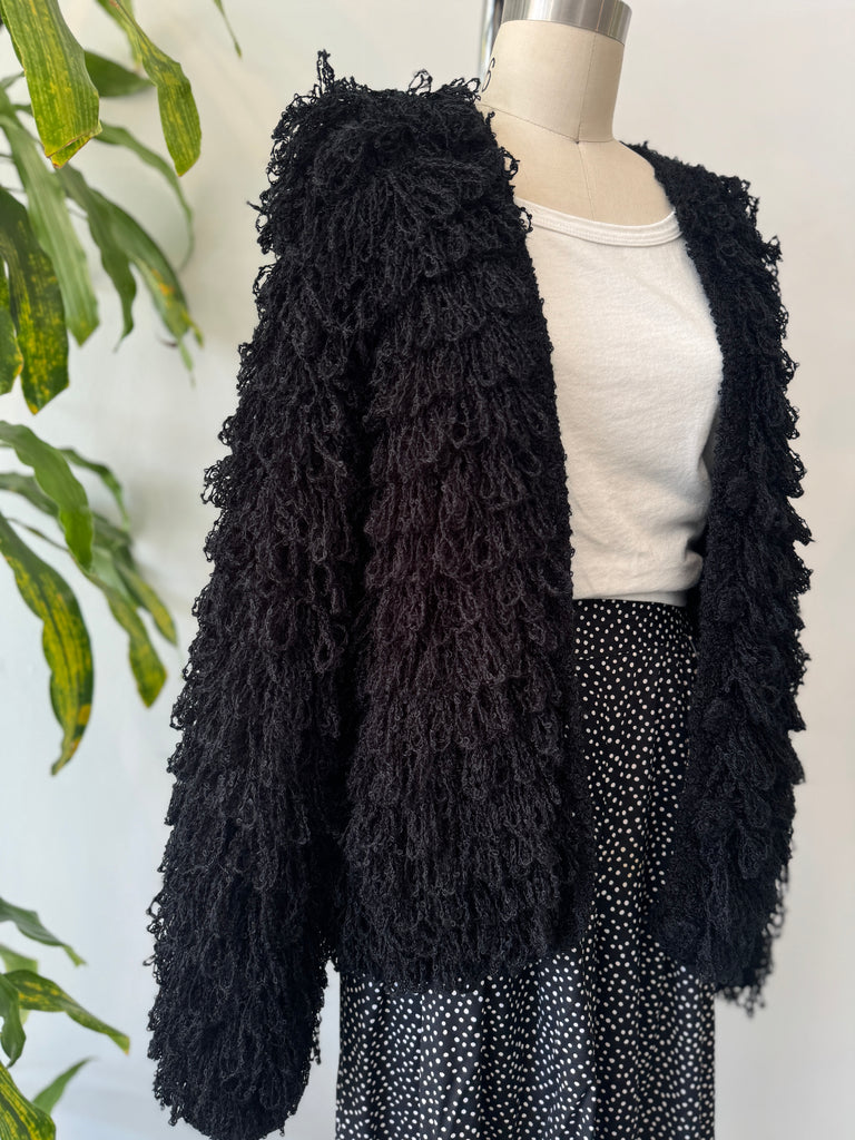 Vintage loop crochet jacket