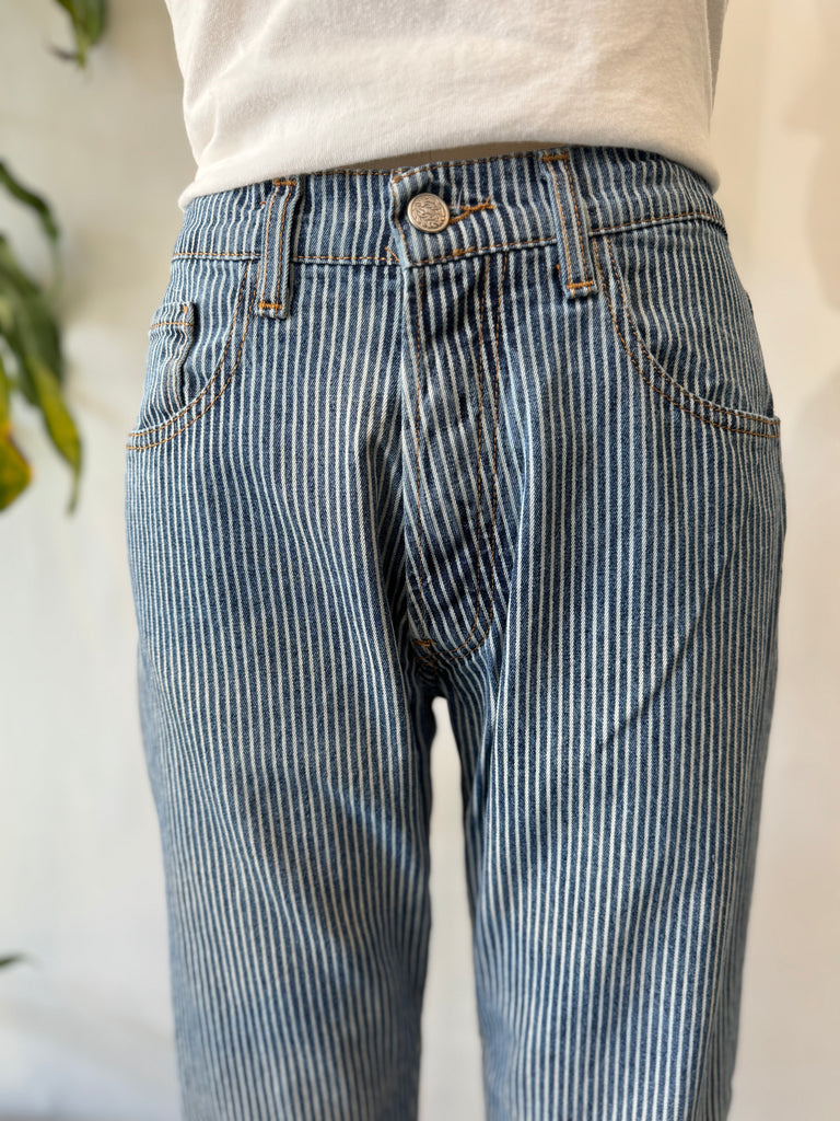 Vintage striped denim jeans 30 x 28