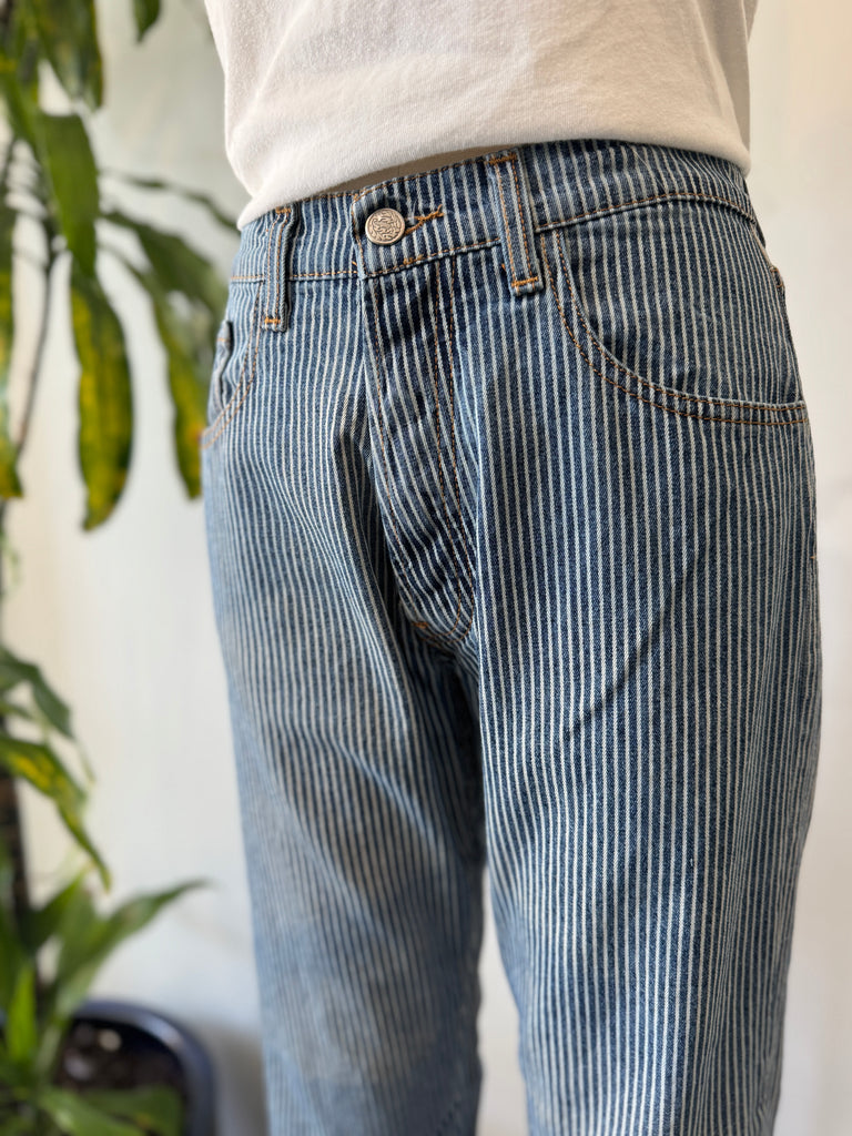 Vintage striped denim jeans 30 x 28