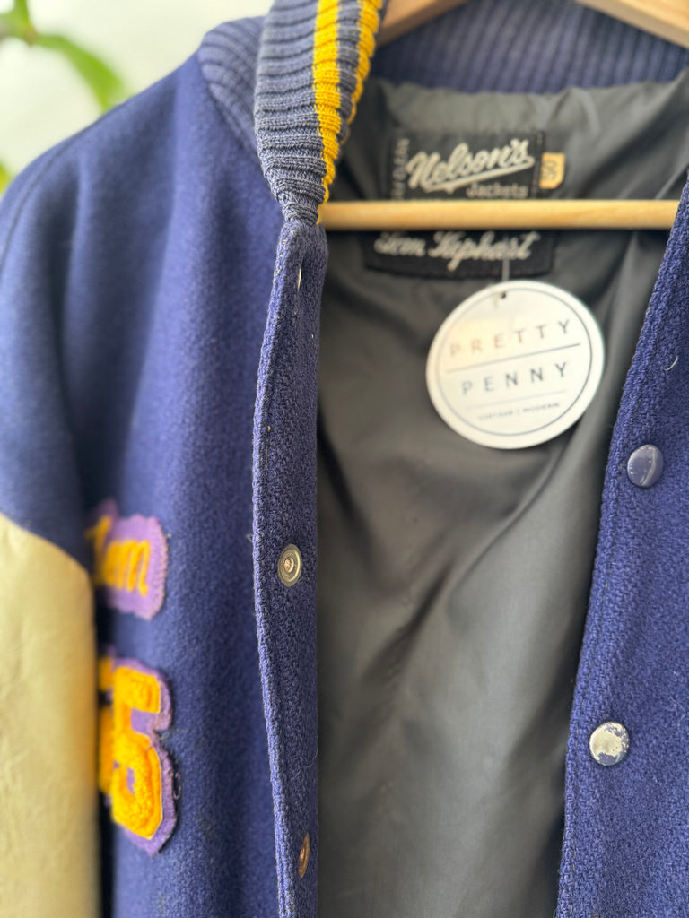 Vintage mens/women's letterman jacket