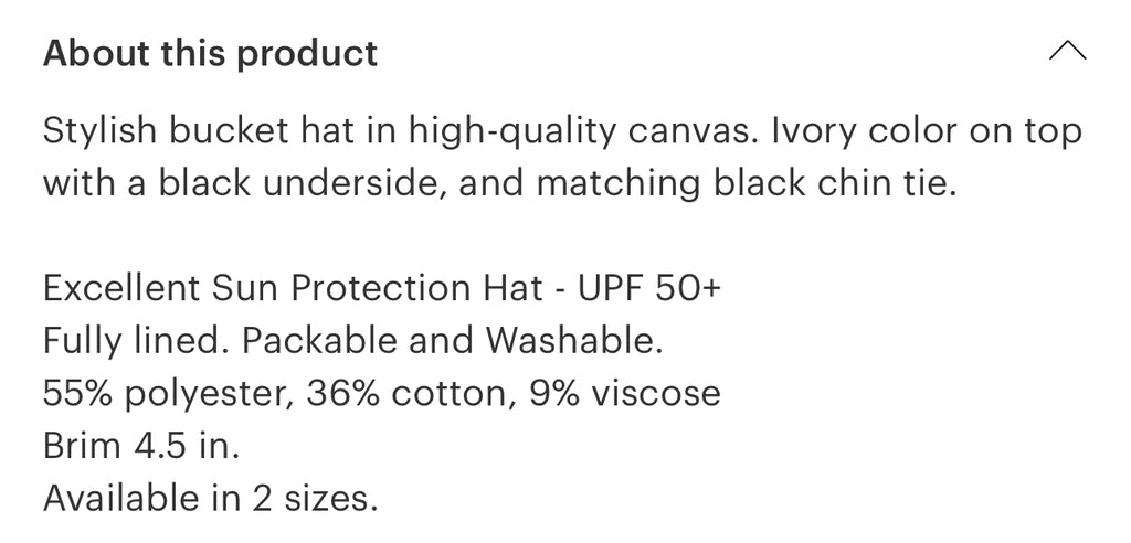 Canvas sun hat | 2 sizes