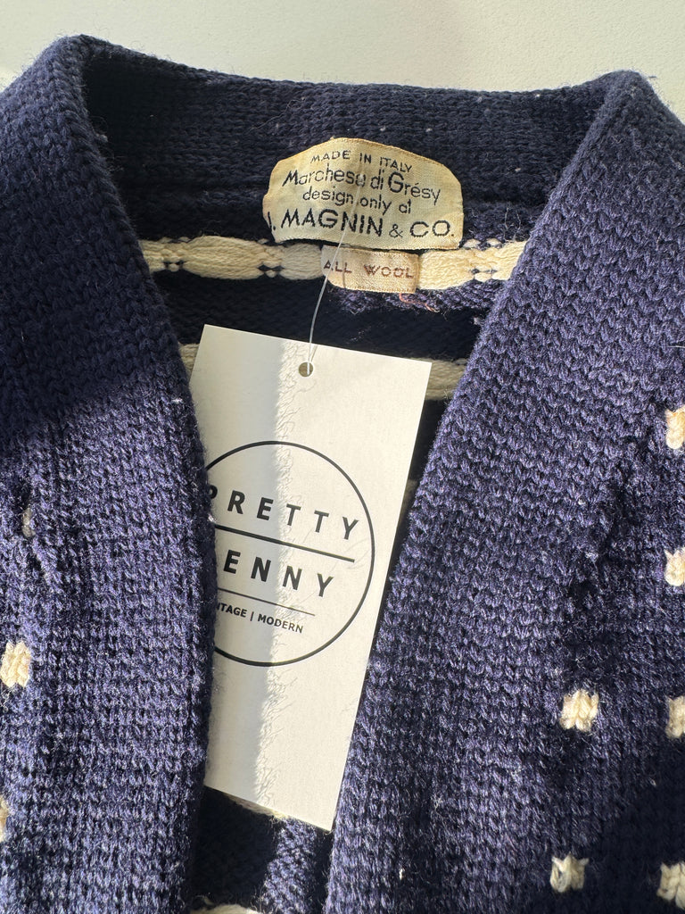 Vintage marchesa di Gresy I magnin wool bolero