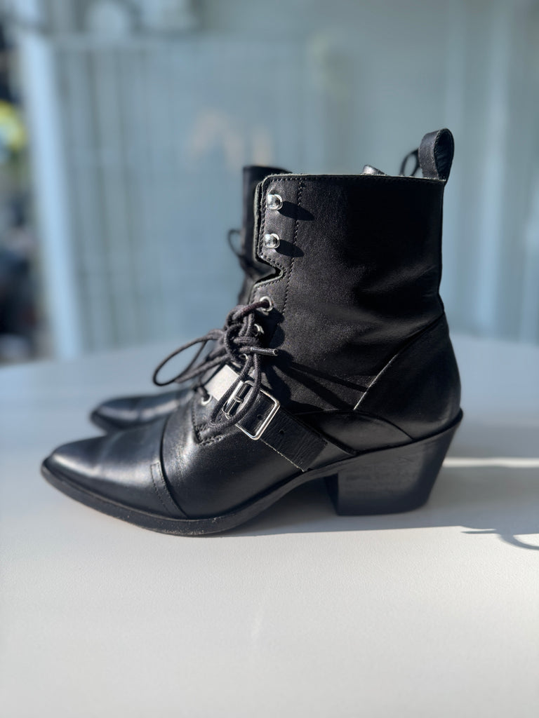 All saints leather boots size 38 | 7.5