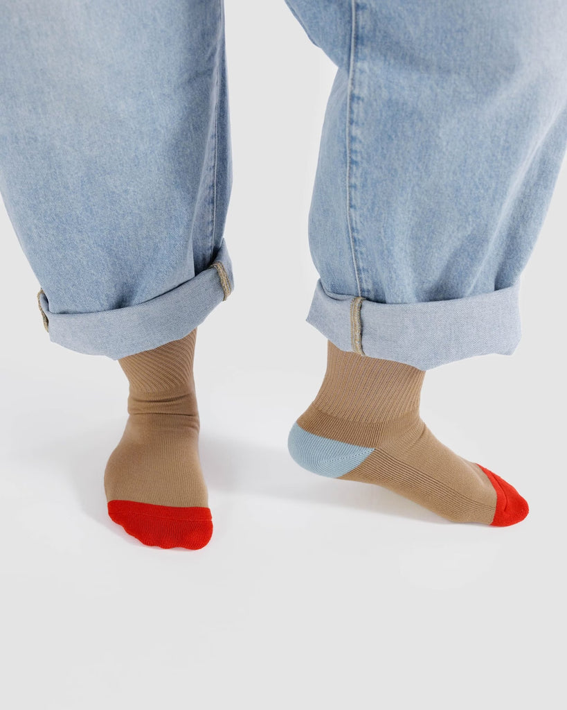 Baggu | socks | beige mix