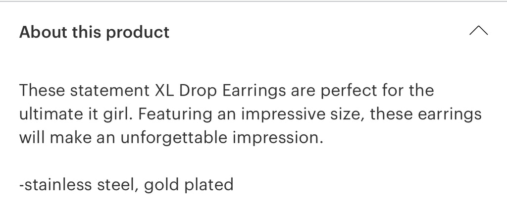 Drop Earrings