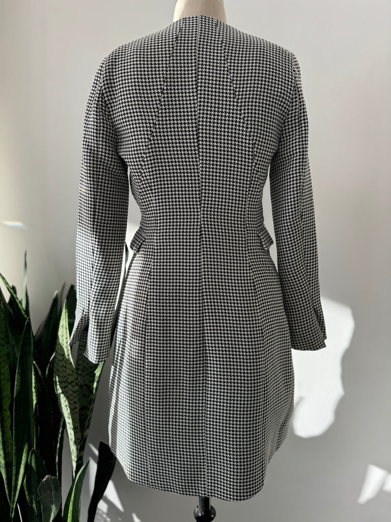 Designer Jason WU wrap houndstooth dress