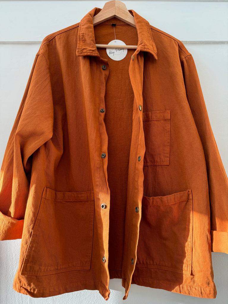 Handmade chore coat | turmeric