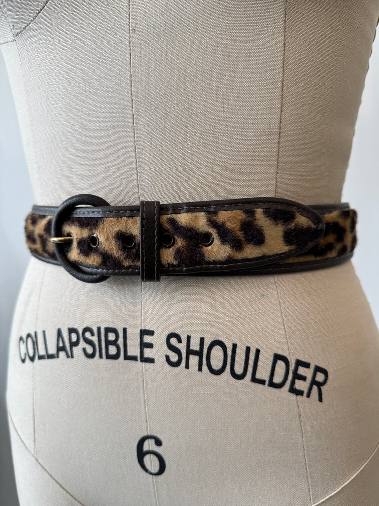 Vintage animal print belt