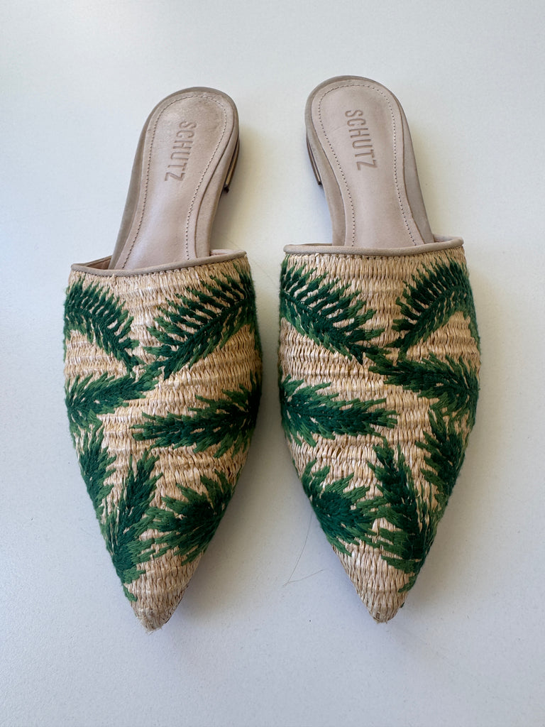 Designer SCHUTZ mule flats