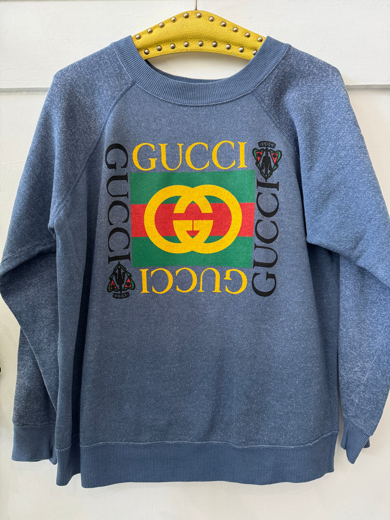 Vintage raglan with faux Gucci