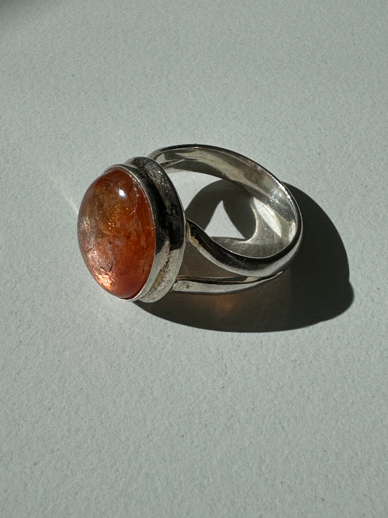 Sun stone ring size 5.5