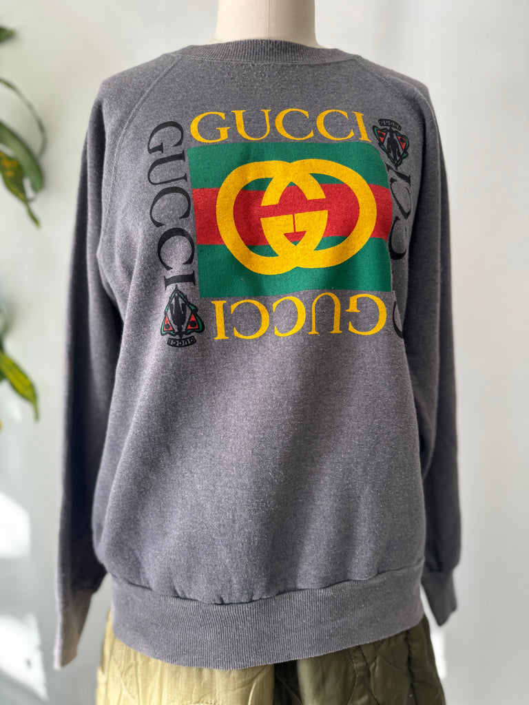 Faux Gucci vintage raglan sweatshirt