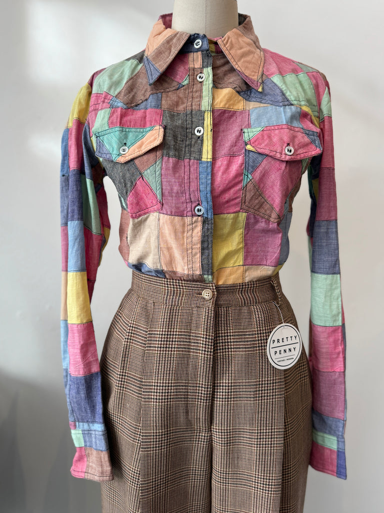 Vintage patchwork top